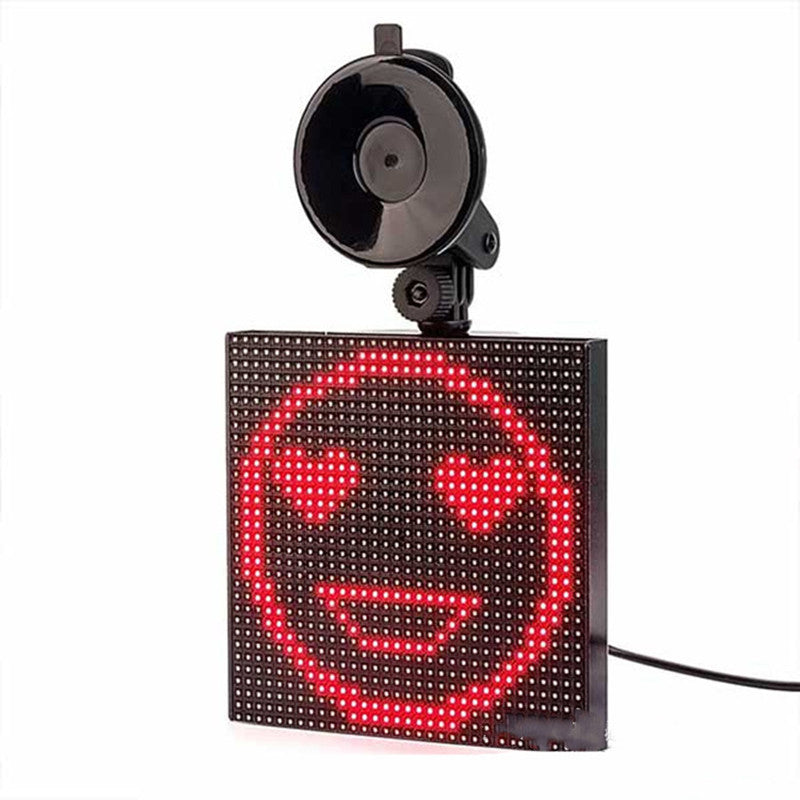 Display LED per auto con emoticon Bluetooth a colori