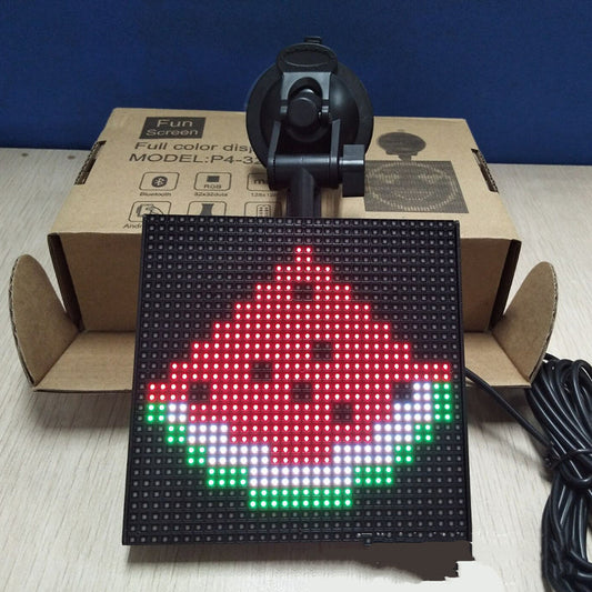 Pantalla LED para automóvil con emoticonos Bluetooth a todo color