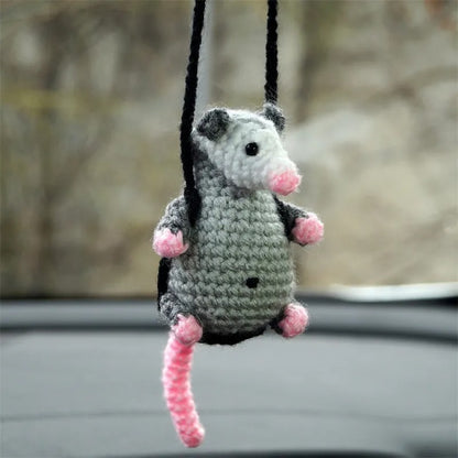 Fabric Possum Car Ornament Decorations