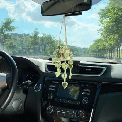 Car Plant Decoration Decoration Knitting Wool