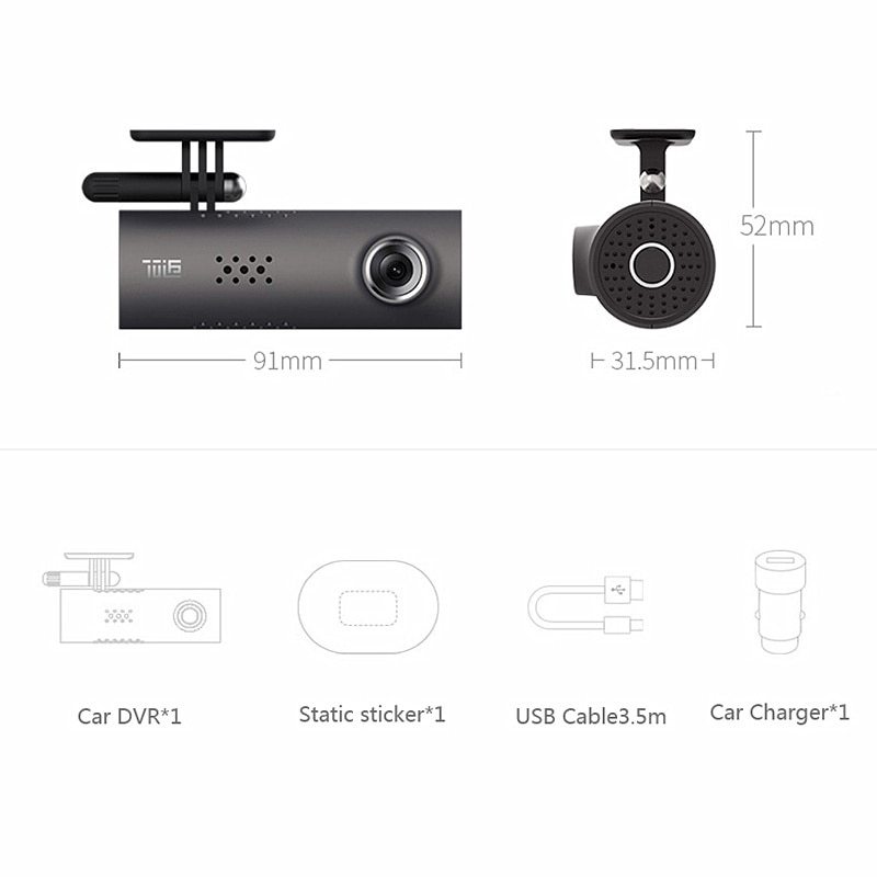 Cámara DVR inteligente para tablero de automóvil, inalámbrica, 130 grados, 1080P, FHD, versión nocturna, sensor G, grabadora de conducción