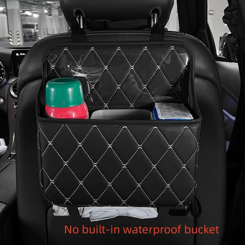 Car Seat Hanging Storage Bag Car Trash Can