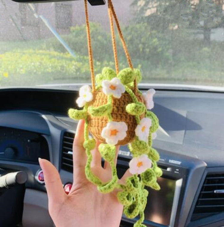 Car Plant Decoration Decoration Knitting Wool