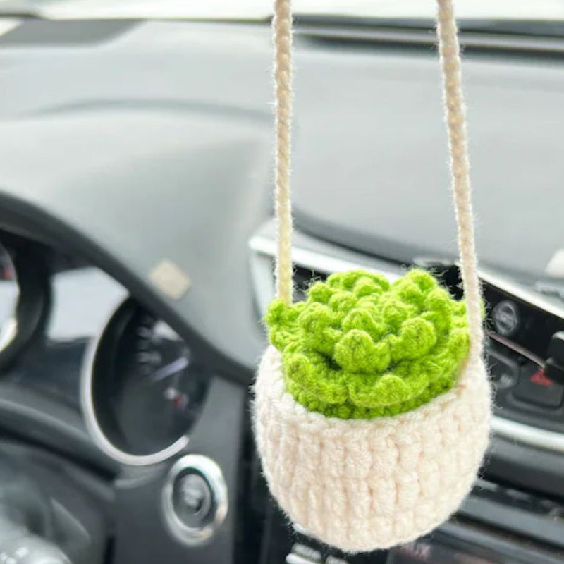 Car Plant Decoration Decoration Knitting Wool