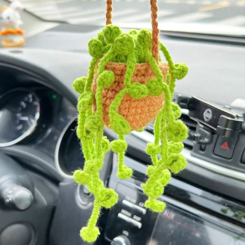 Car Plant Decoration Decoration Knitting Wool