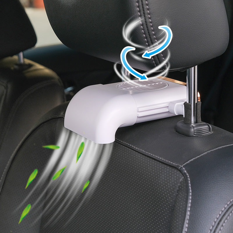 Car Fan Magnetic Fan Car Cooler Silent Wireless Charging USB Fan 3Speed Adjustable Universal Car Rear Seat Auto Cooling