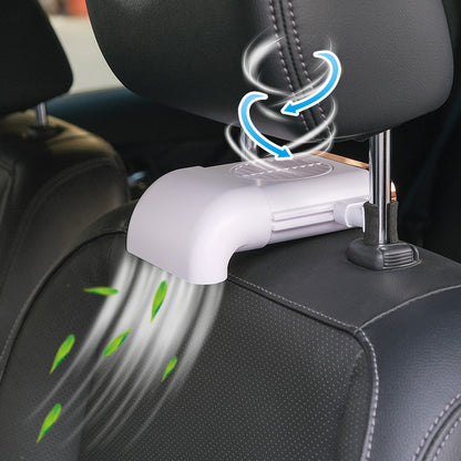 Car Fan Magnetic Fan Car Cooler Silent Wireless Charging USB Fan 3Speed Adjustable Universal Car Rear Seat Auto Cooling