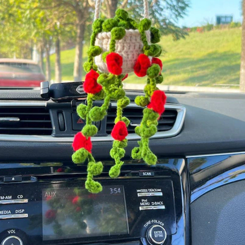 Car Plant Decoration Decoration Knitting Wool