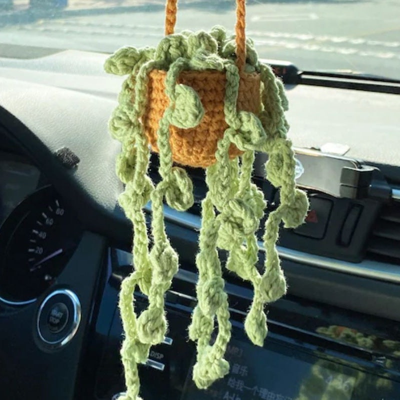 Car Plant Decoration Decoration Knitting Wool