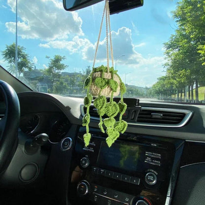 Car Plant Decoration Decoration Knitting Wool