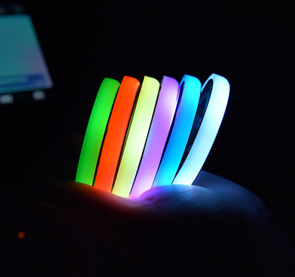 Portavasos colorido con luz LED, posavasos con carga solar y USB, posavasos antideslizante, luz ambiental para automóvil, automático