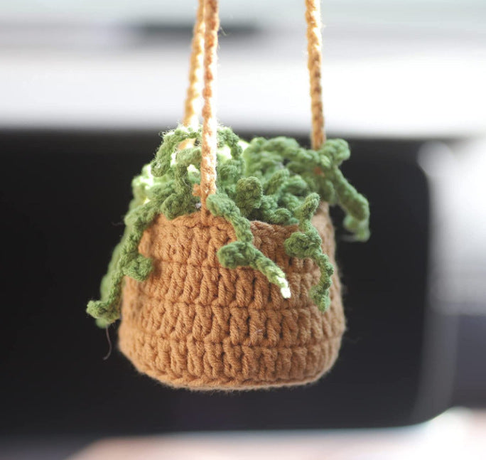 Car Plant Decoration Decoration Knitting Wool