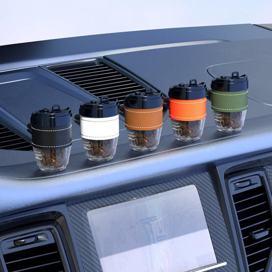 Ambientador para coche con fragancia de granos de café, accesorios para el coche, sabor sólido y fresco