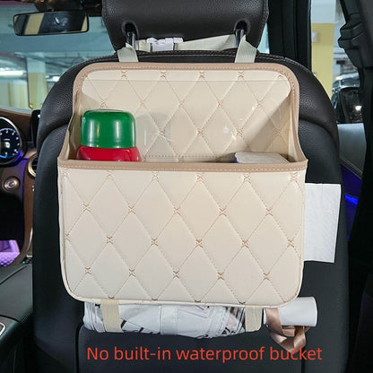 Car Seat Hanging Storage Bag Car Trash Can