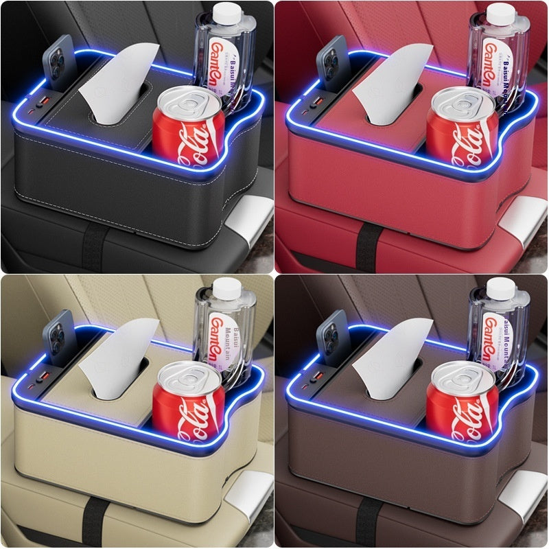 Caja de almacenamiento multifuncional para reposabrazos de coche