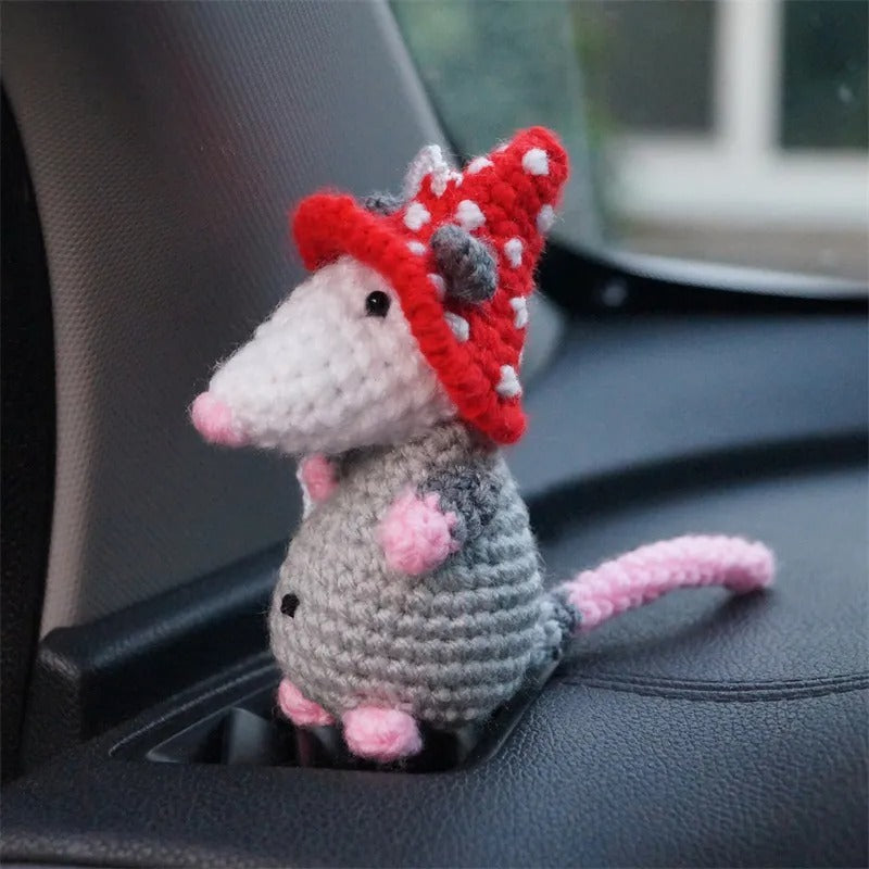 Fabric Possum Car Ornament Decorations