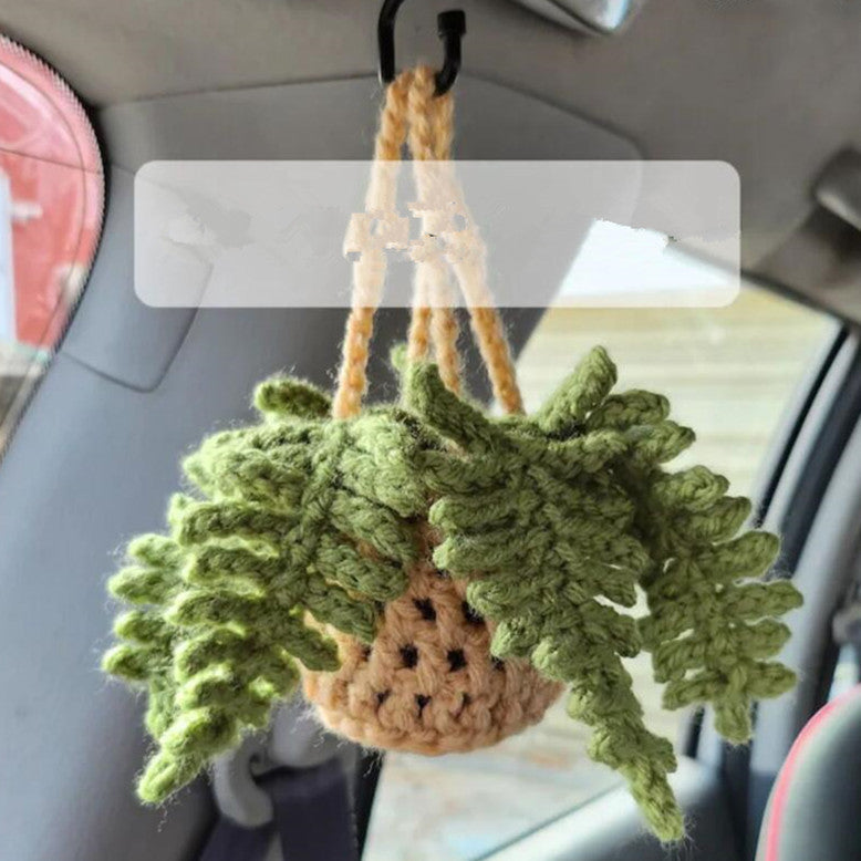 Car Plant Decoration Decoration Knitting Wool