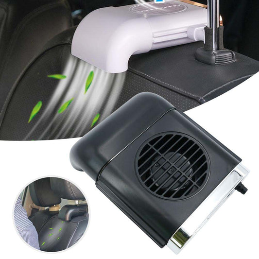 Ventilador de coche Ventilador magnético Enfriador de coche Silencioso Carga inalámbrica Ventilador USB 3 velocidades Ajustable Universal Asiento trasero de coche Enfriamiento automático