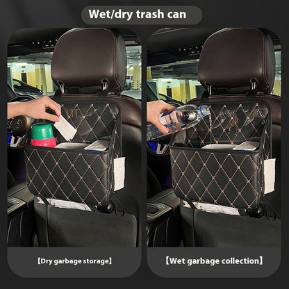 Car Seat Hanging Storage Bag Car Trash Can